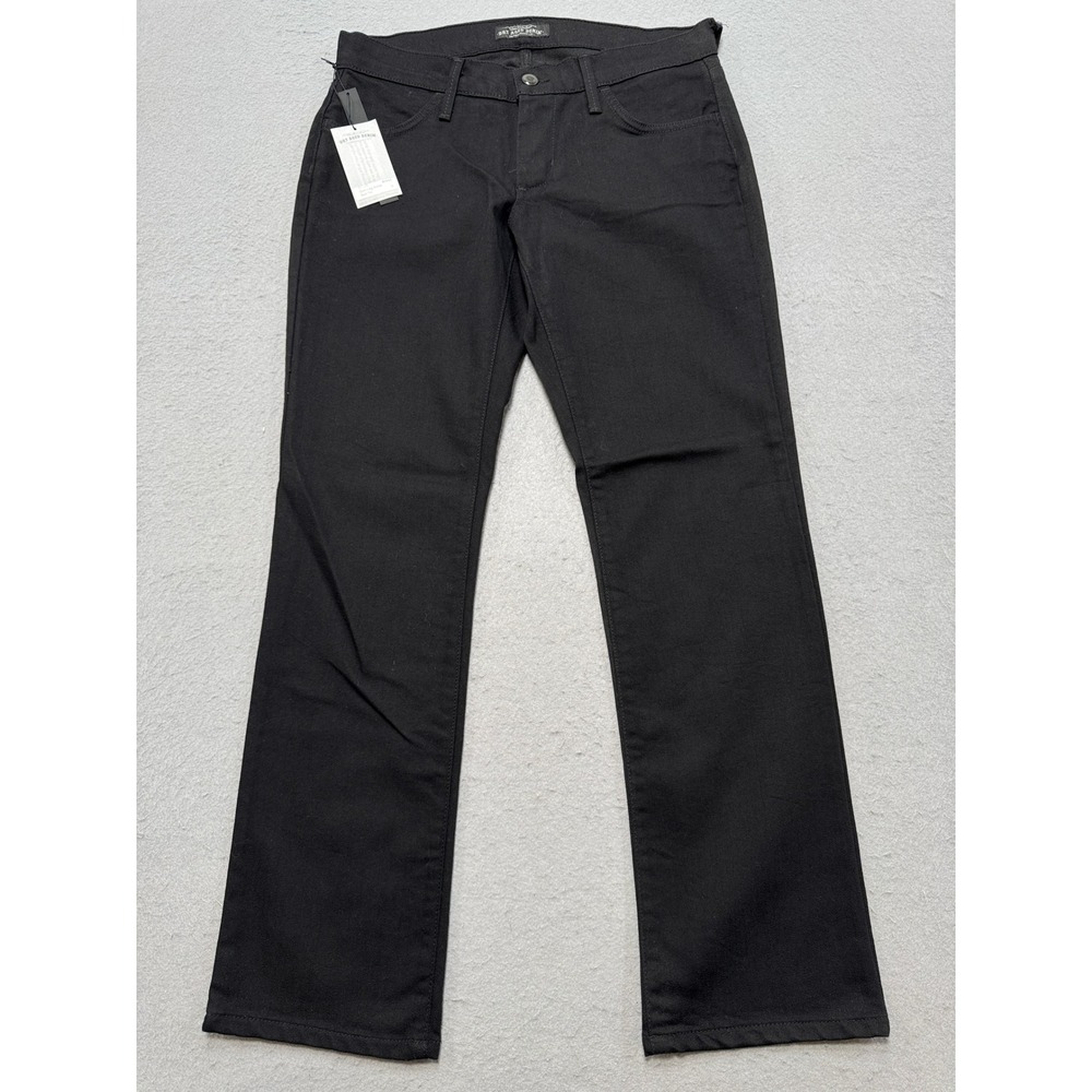 NEW James Jeans Pants Women's 30 Black Flex Dry Aged Ritchie Slim Leg Ankle